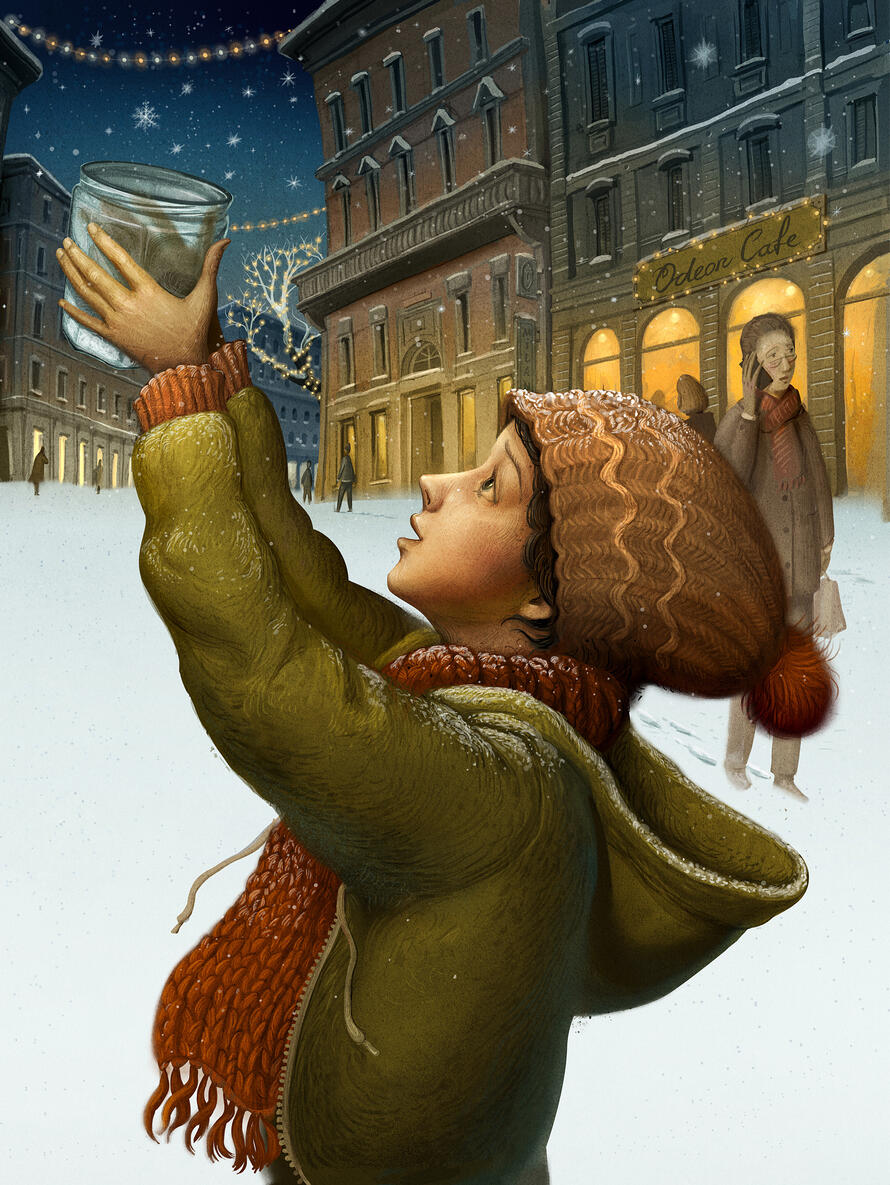 Illustration for the book "Il dono di Marta" by Barbara Magliavacca Nascioli