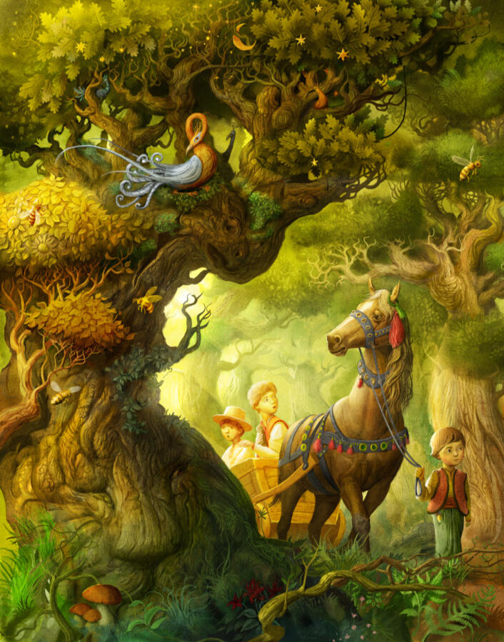 Ukrainian fairy tale "Golden Mountain"